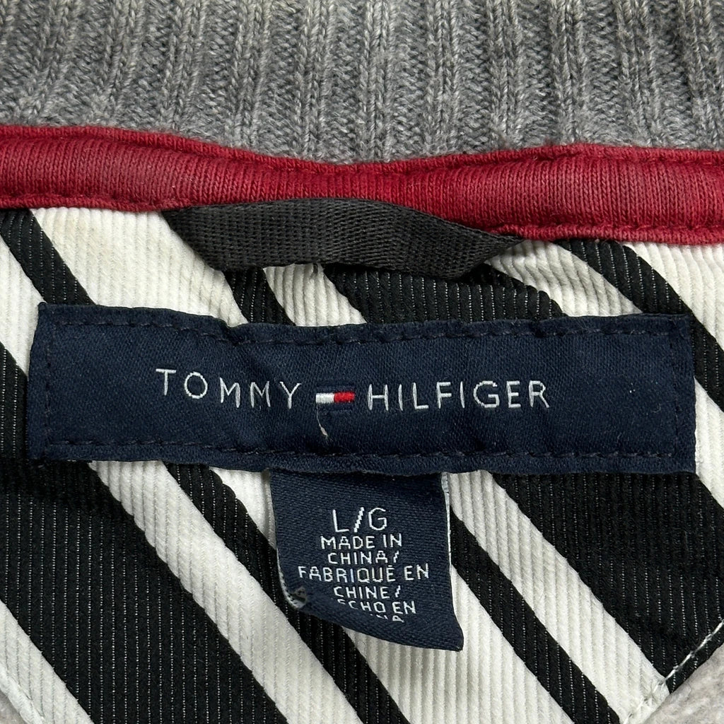 Tommy Hilfiger Sweatshirt - Large Gray Cotton Blend