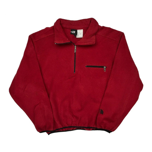The North Face Fleece - Large Red Polyester