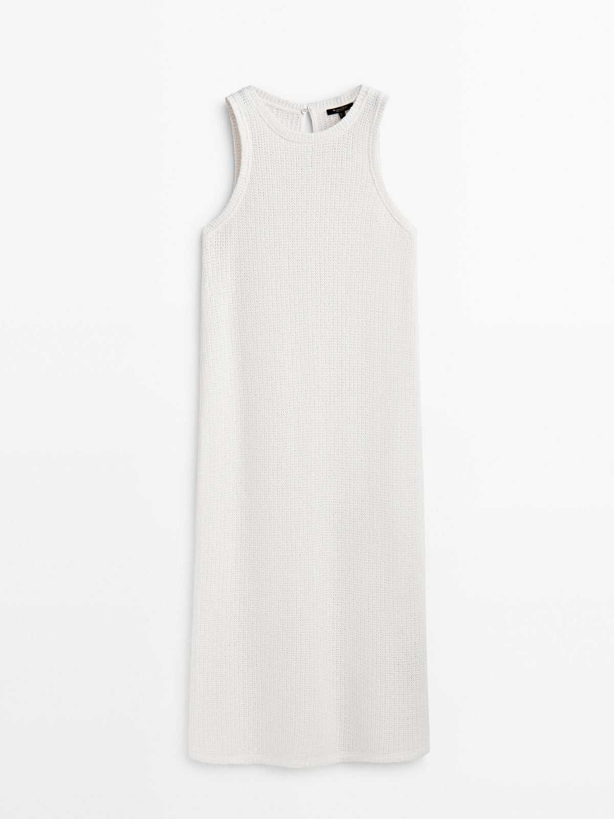 Vestido midi estructura manga sisa - CRUDO