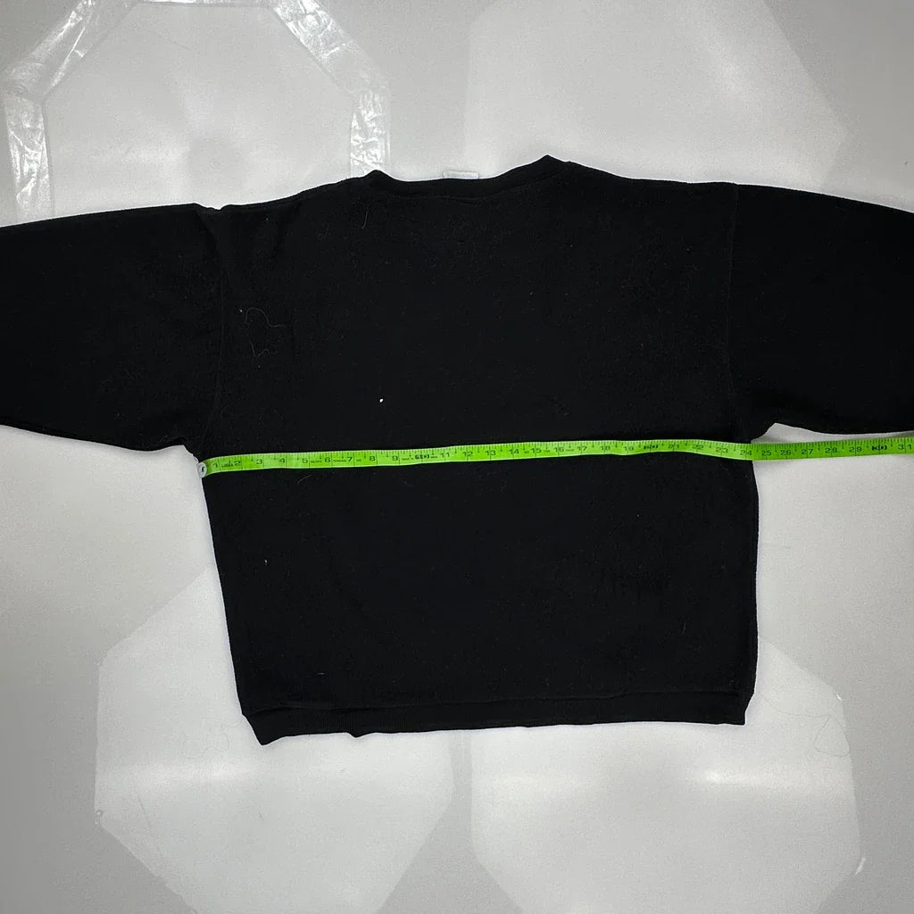 Mickey & Co. Cartoon Sweatshirt - Large Black Cotton