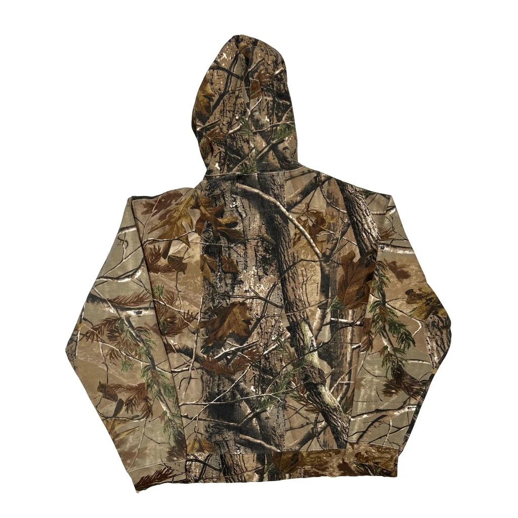 Realtree Camo Hoodie - Medium Brown Cotton Blend