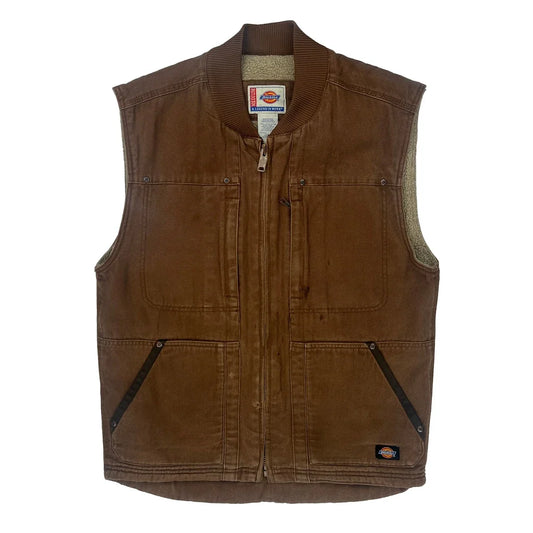 Dickies Vest - Medium Brown Cotton