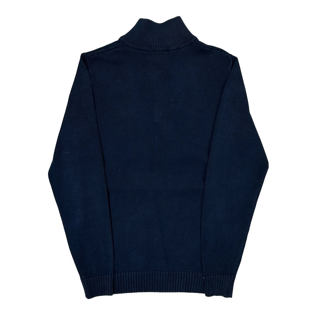 Lacoste Sweater - Medium Navy Cotton