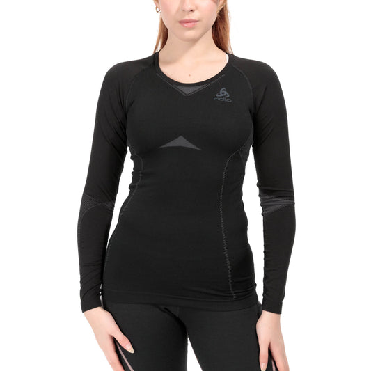 Odlo Fundamentals Performance Warm Maglia Black/Graphite Grey