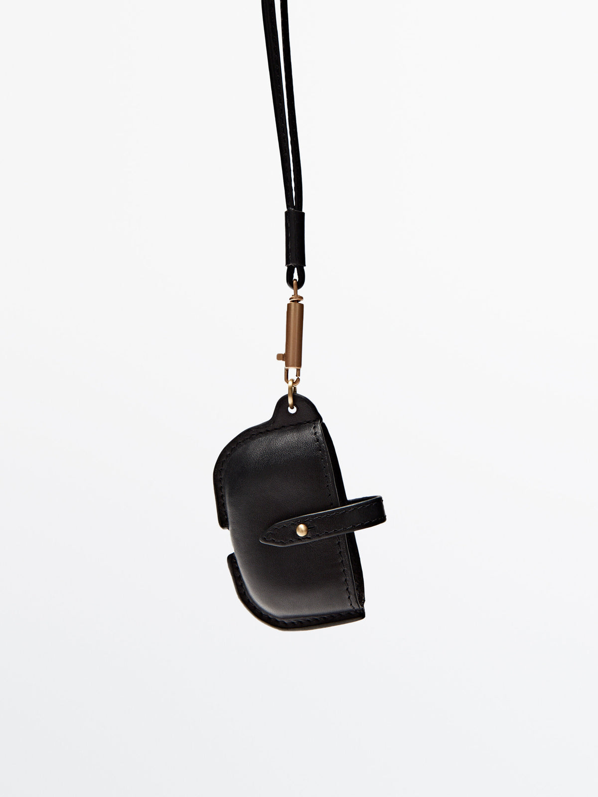 Estuche piel auriculares inalámbricos - NEGRO