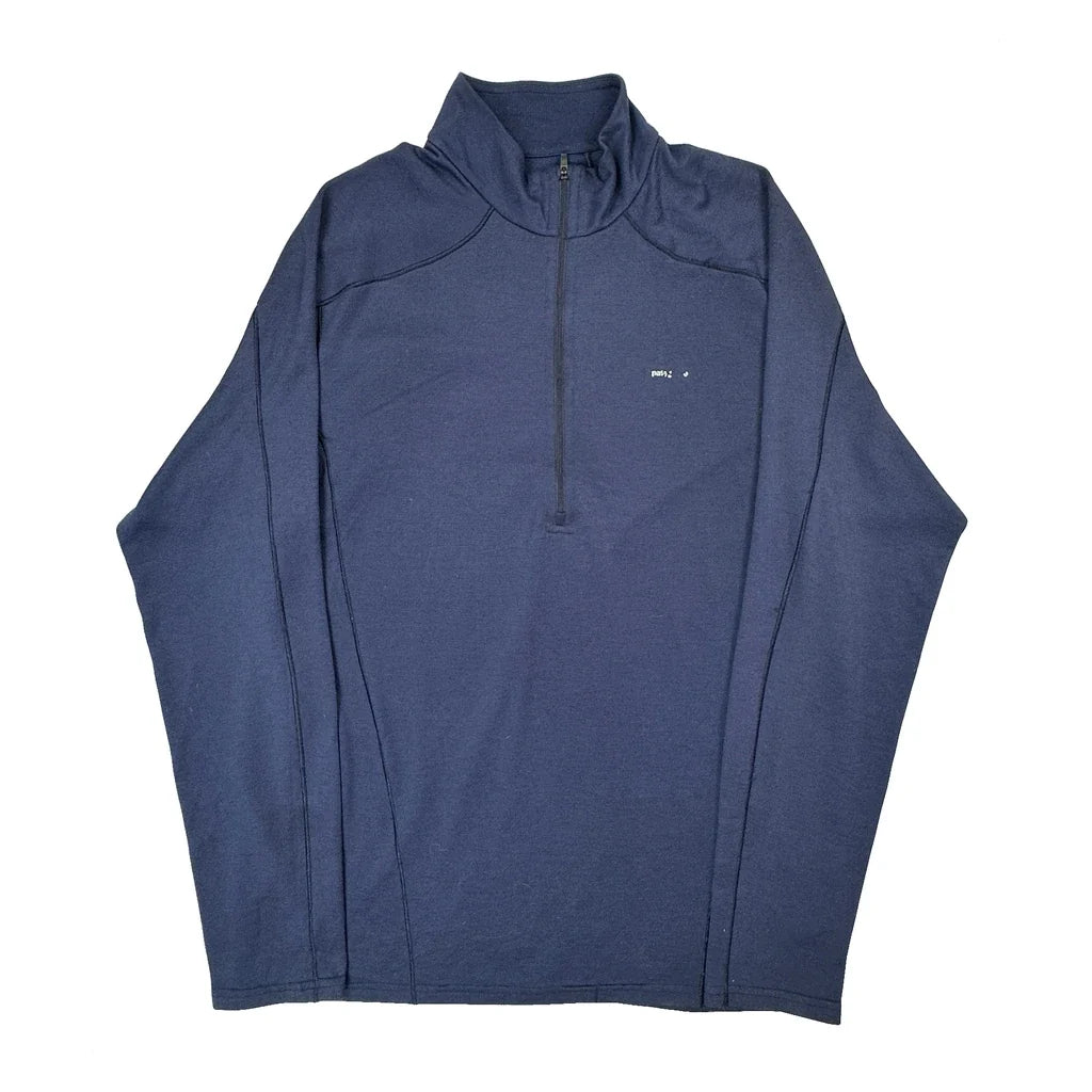 Patagonia 1/4 Zip - Large Blue Polyester