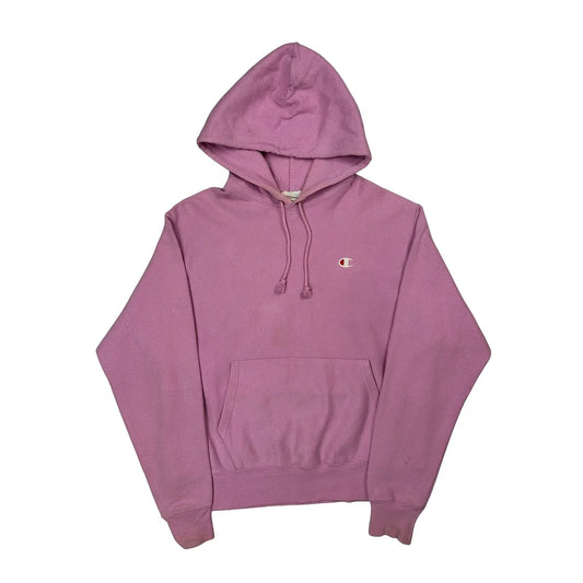 Reverse Weave Champion Hoodie - Medium Pink Cotton Blend