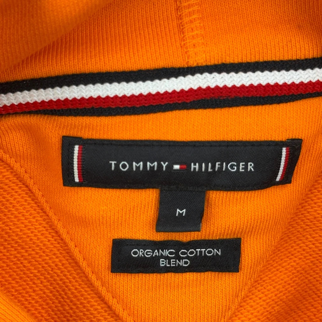 Tommy Hilfiger Hoodie - Medium Orange Cotton Blend