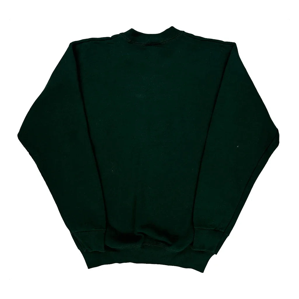 90S Blank Pro Layer Sweatshirt - Small Green Cotton Blend