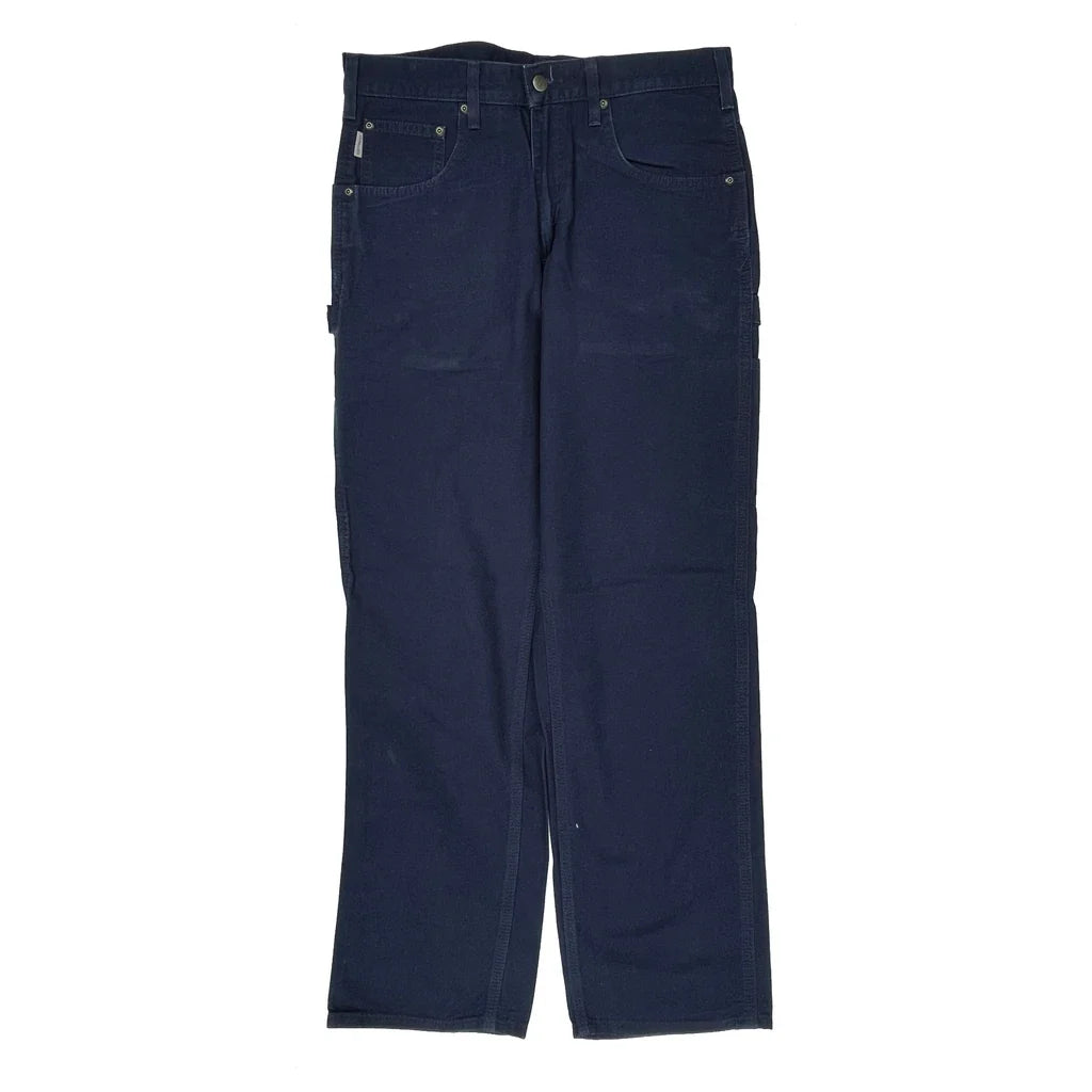 Carhartt B159 Nvy Carpenter Pants - 32W 32L Navy Cotton
