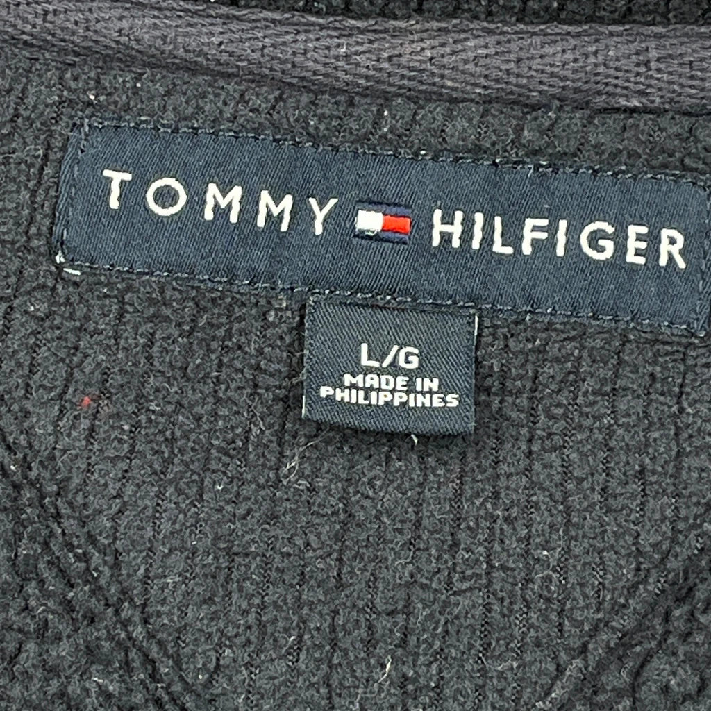 Tommy Hilfiger 1/4 Zip - Large Navy Cotton