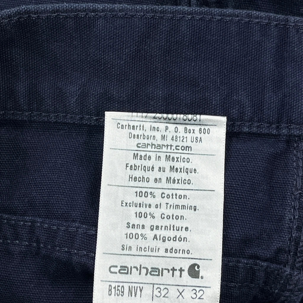 Carhartt B159 Nvy Carpenter Pants - 32W 32L Navy Cotton