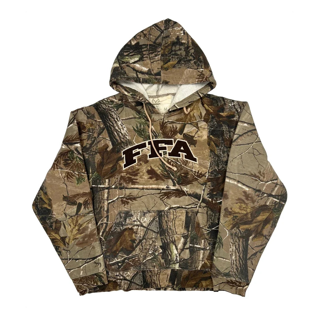 Realtree Camo Hoodie - Medium Brown Cotton Blend