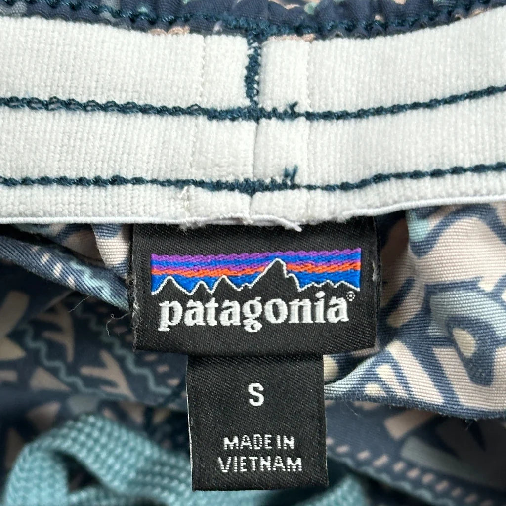 Patagonia Aztec Tennis Style Shorts - Small Multicoloured Polyester