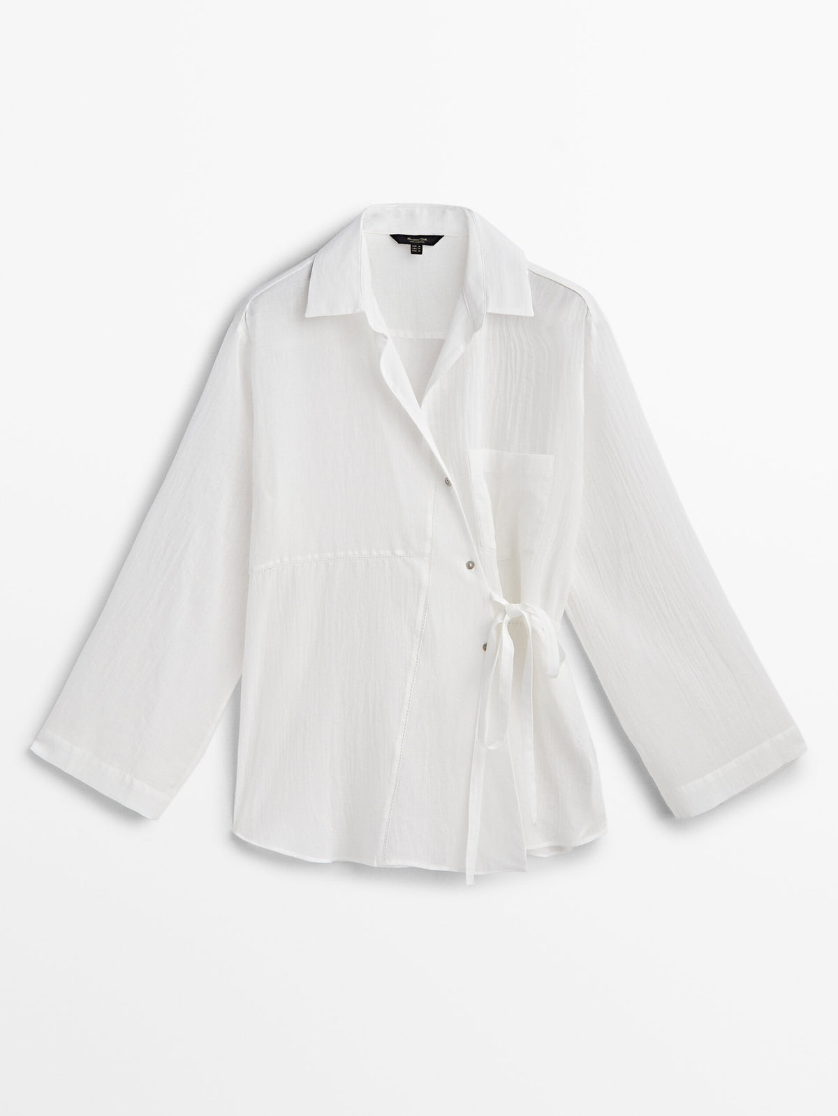 Camisa patchwork bolsillo - CRUDO