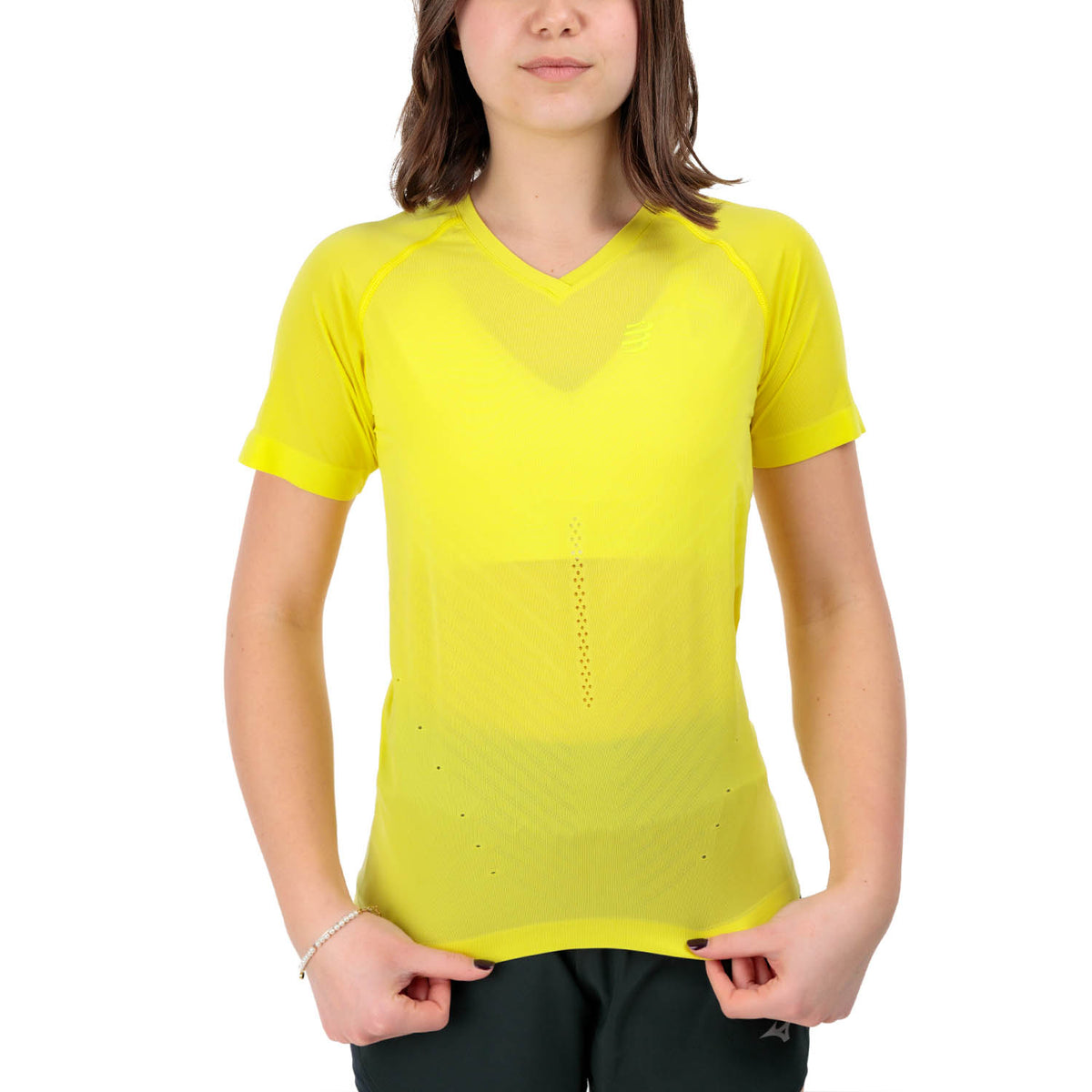 Compressport Performance Pro Maglietta Green Sheen