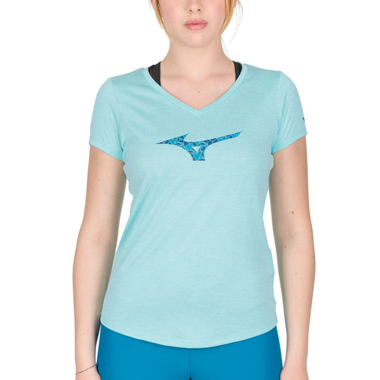 Mizuno Impulse Core Logo Maglietta Angel Blue