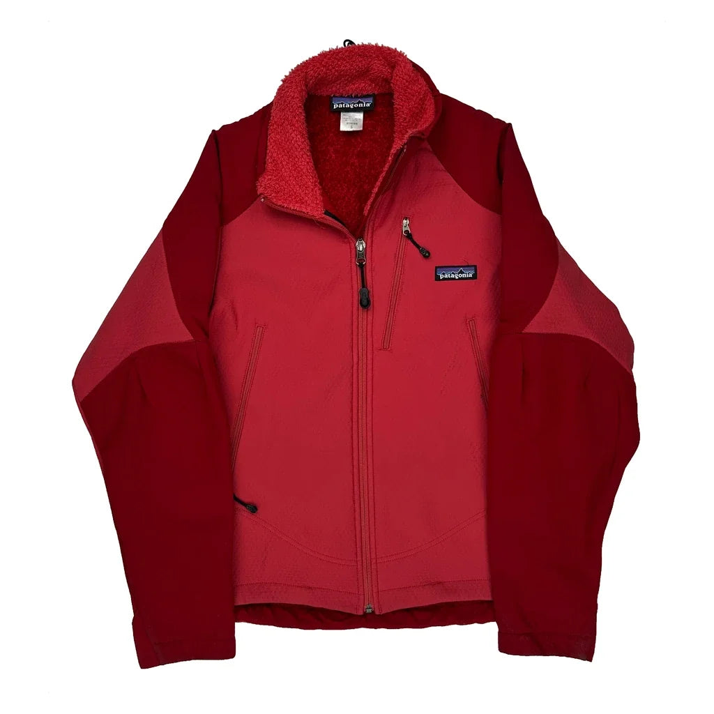 Patagonia Softshell Jacket - Small Red Polyester