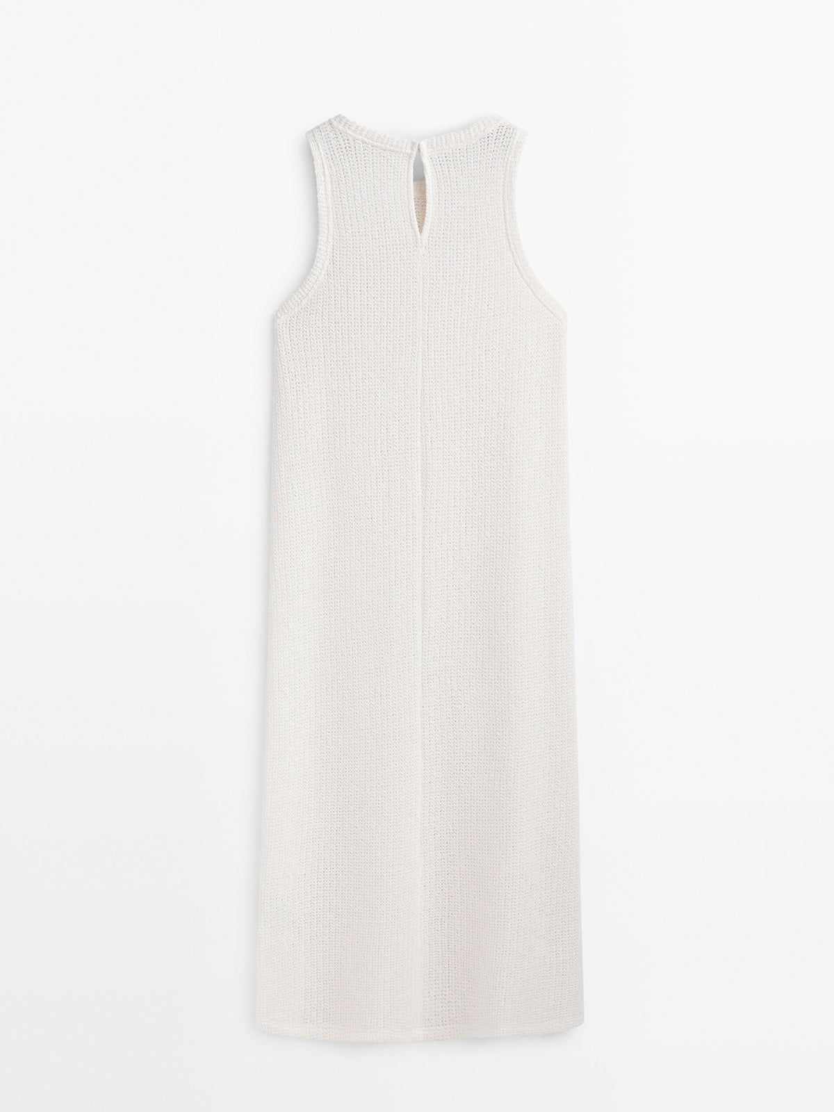 Vestido midi estructura manga sisa - CRUDO