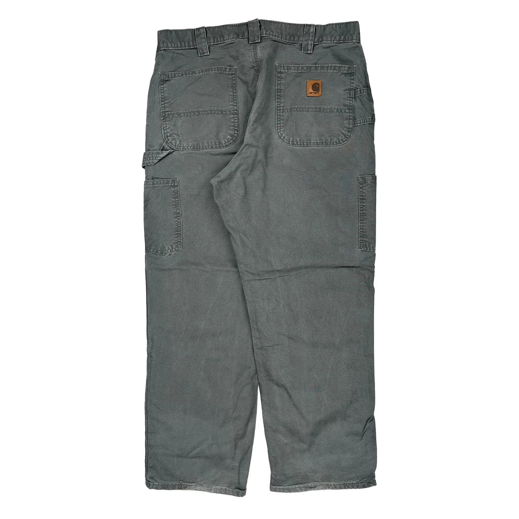 Carhartt B151 Fat Carpenter Pants - 35W 30L Gray Cotton