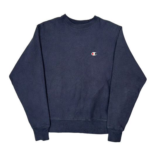 Reverse Weave Champion Sweatshirt - Medium Blue Cotton