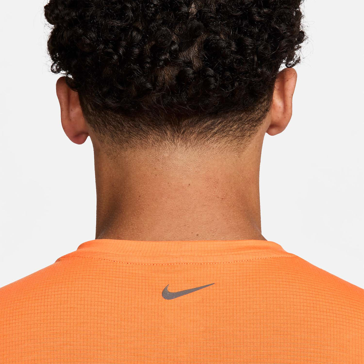 Nike Dri-FIT Rise Logo Maglietta Bright Mandarin/Barely Grape/Black