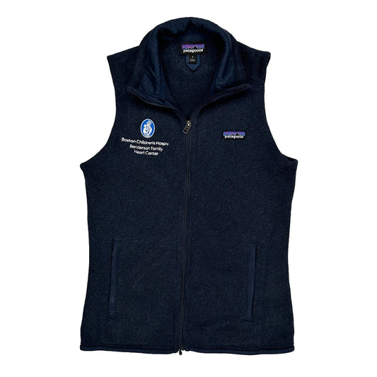 Boston Children'S Hospital Benenson Family Heart Center Patagonia Fleece Vest - Small Navy Polyester