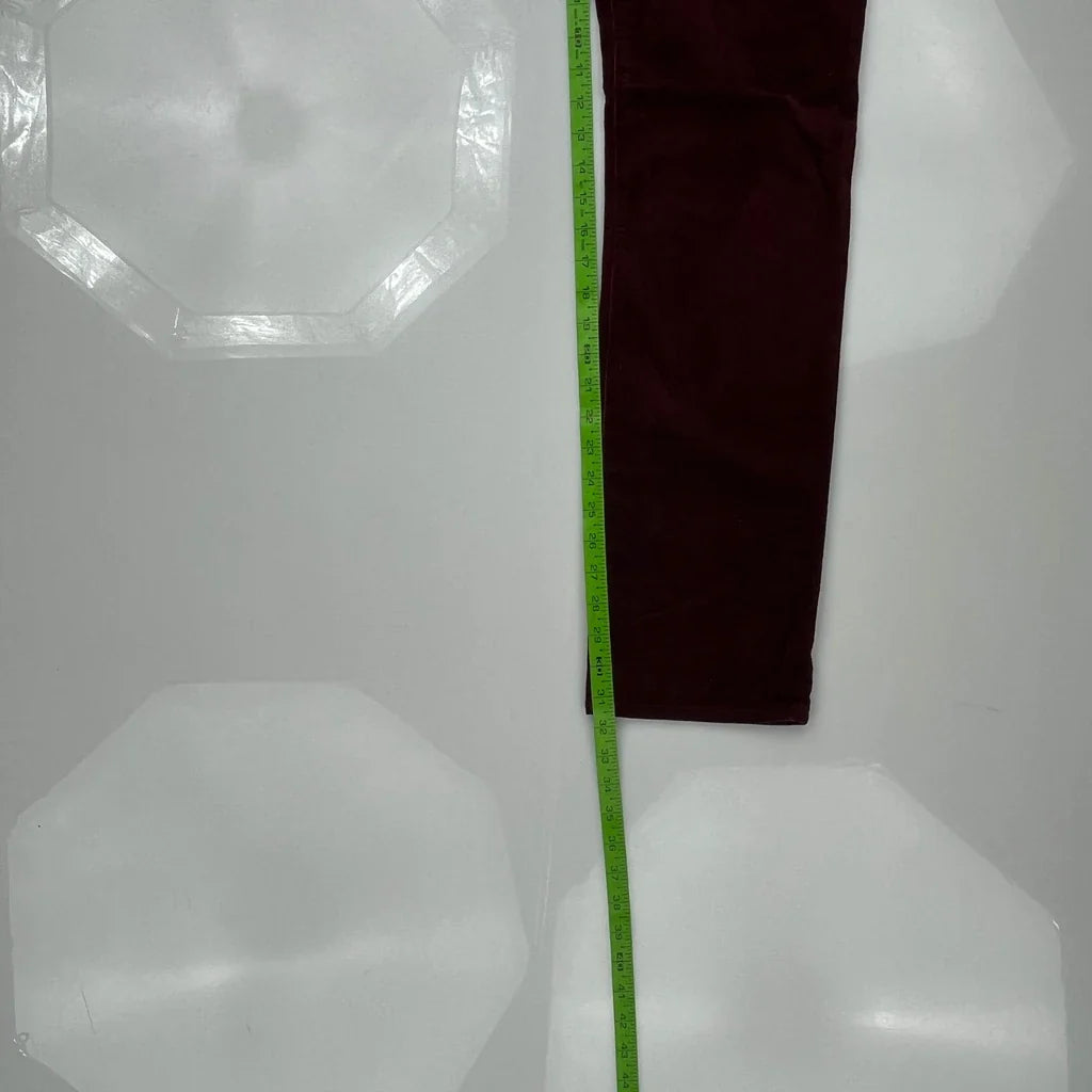 Ralph Lauren Cord Pants - 30″ Waist Burgundy Cotton