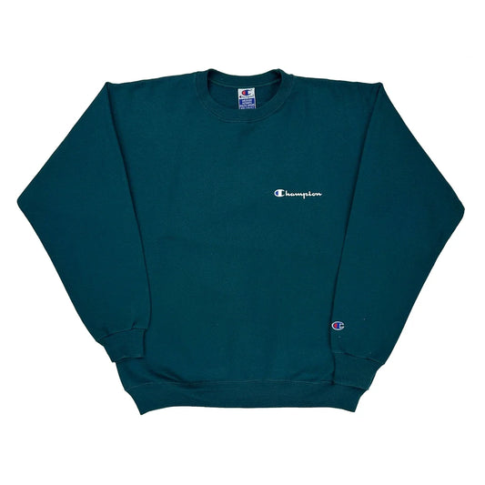 Champion Sweatshirt - Medium Green Cotton