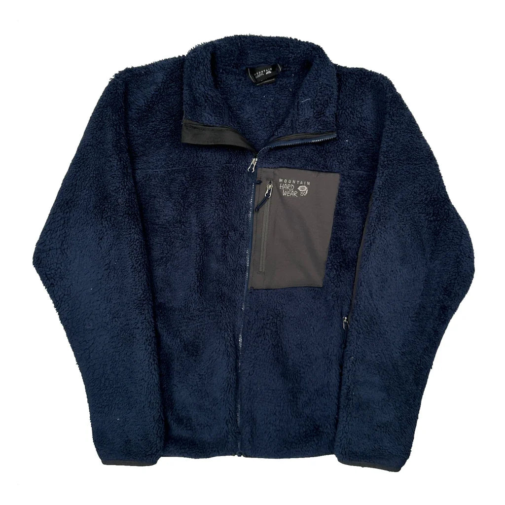 Mountain Hard Wear Fleece Jacket - XL Blue Polyester