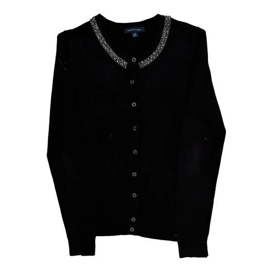 Tommy Hilfiger Studded Sweater - XS Black Cotton