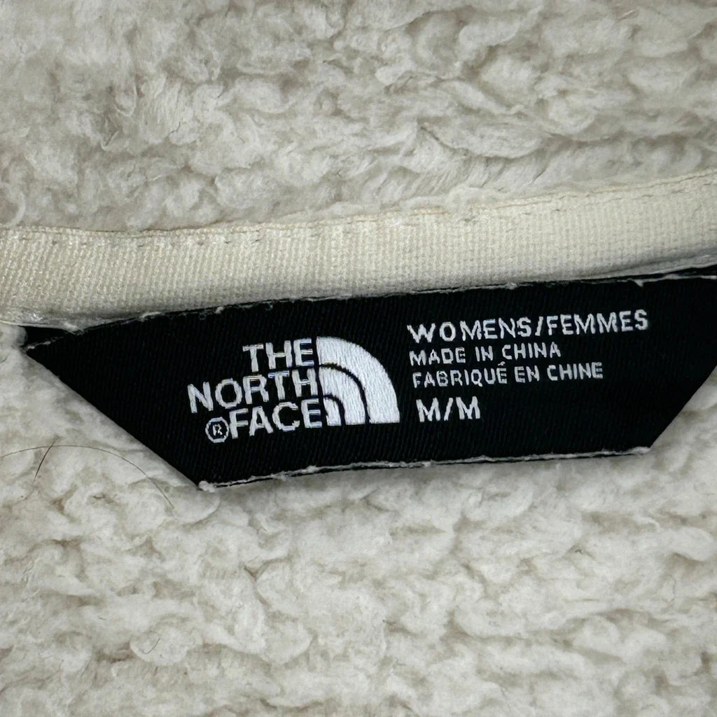 The North Face Fleece Vest - Medium Cream Polyester