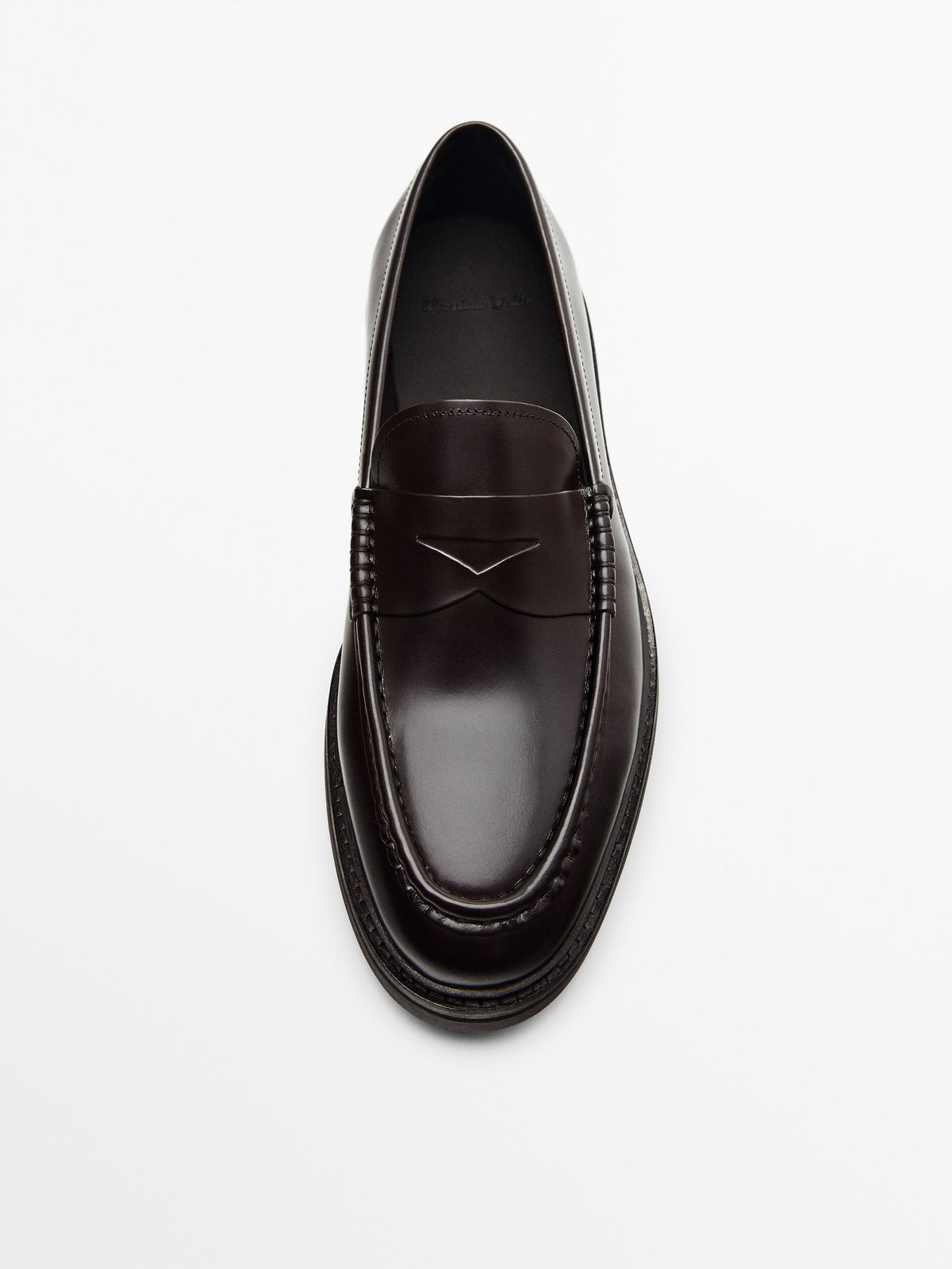 Mocasín piel antifaz marrón - MARRÓN