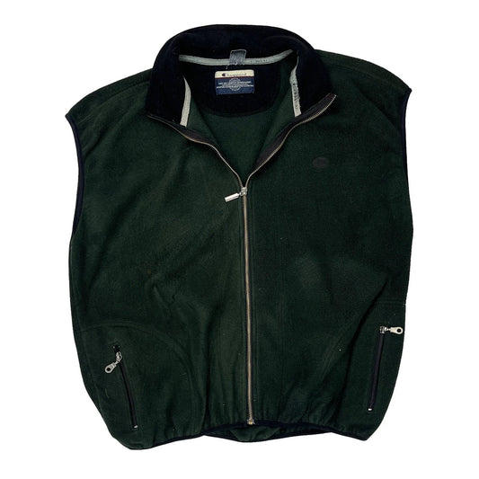 Champion Fleece Vest - XL Green Polyester