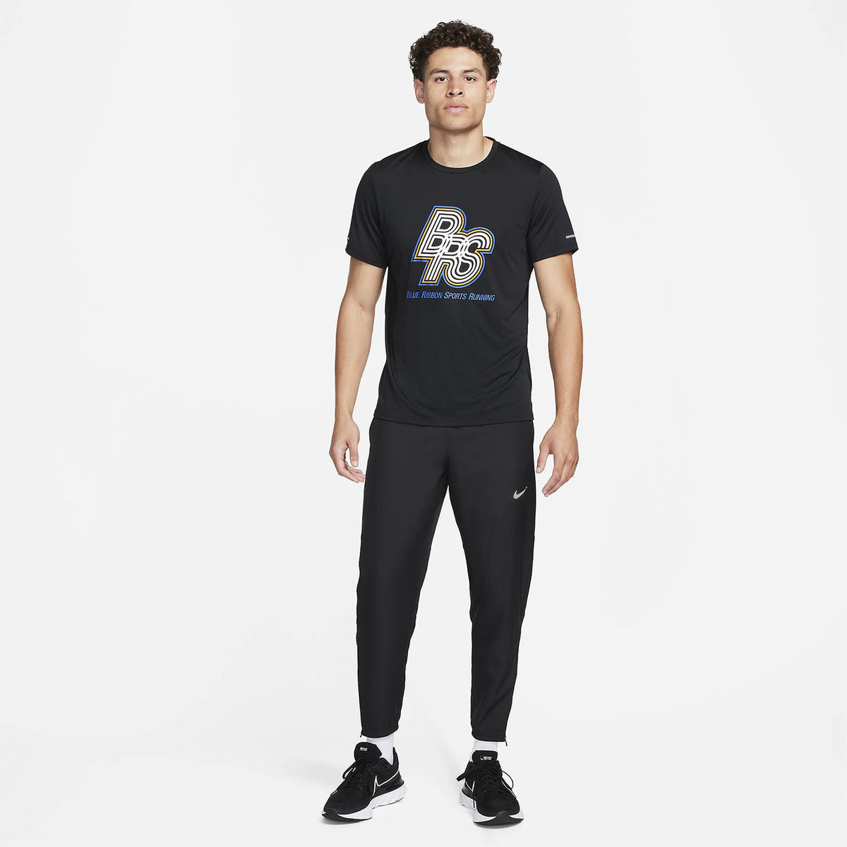 Nike Run Energy Rise 365 BRS Maglietta Black/Hyper Royal
