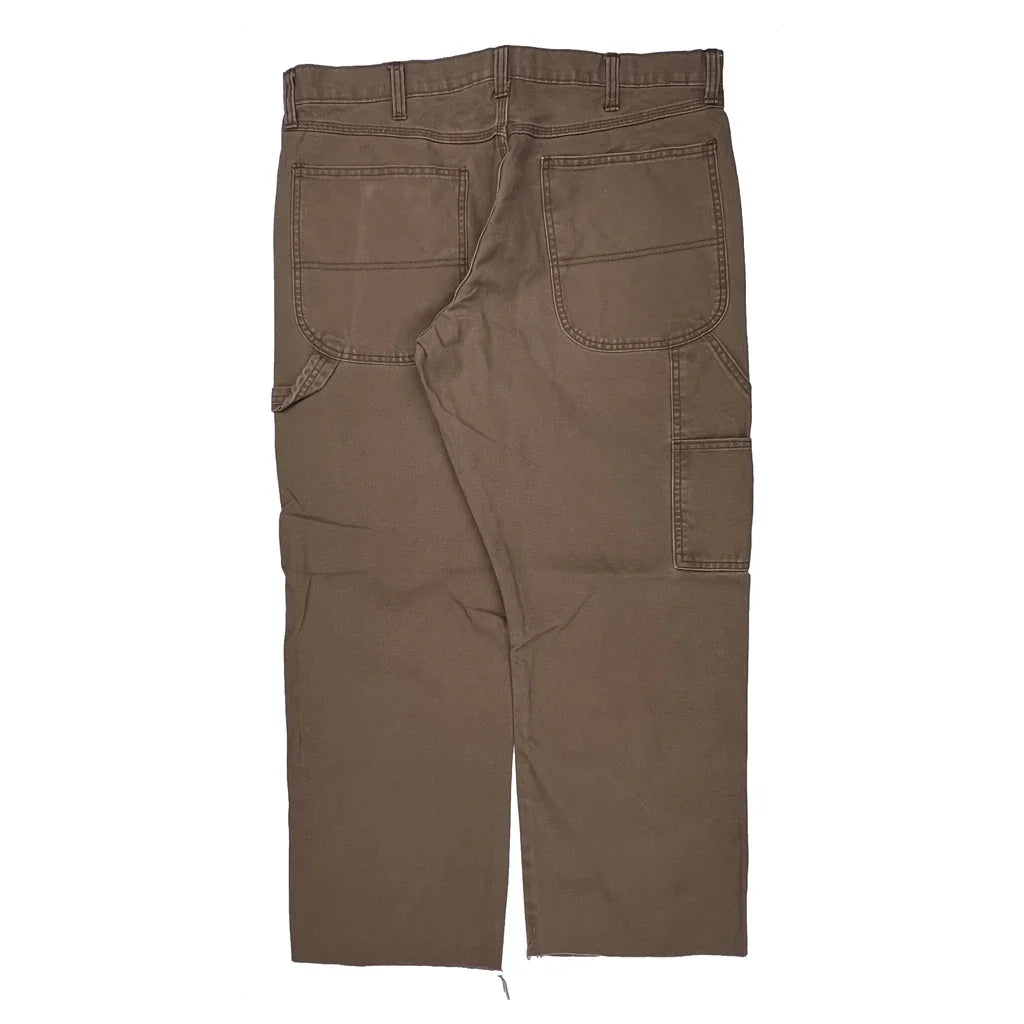 Dickies Carpenter Pants - 36W 28L Brown Cotton
