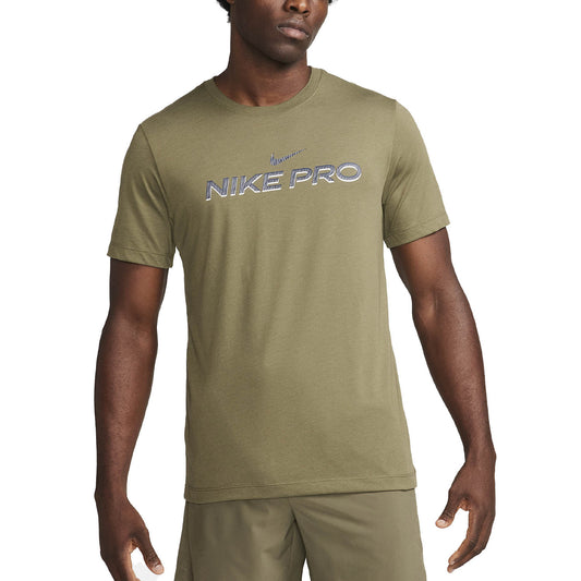 Nike Pro Fitness Maglietta Medium Olive