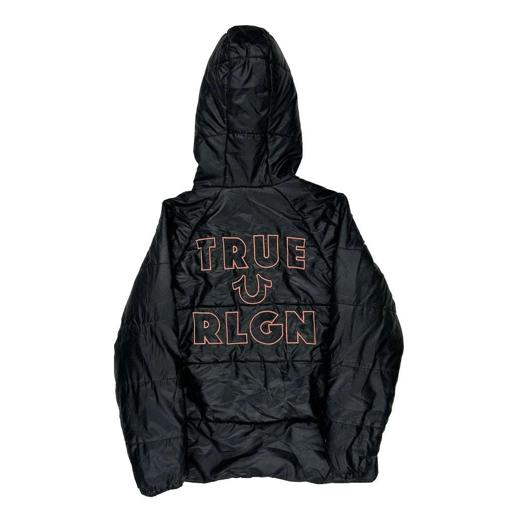 True Religion Puffer - Large Black Polyester