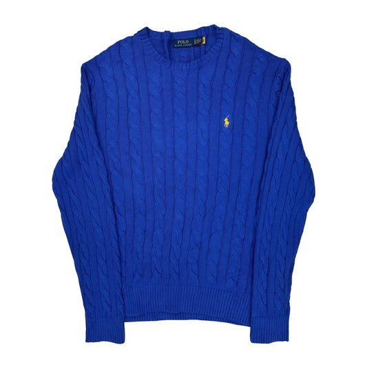Polo By Ralph Lauren Sweater - XL Blue Cotton