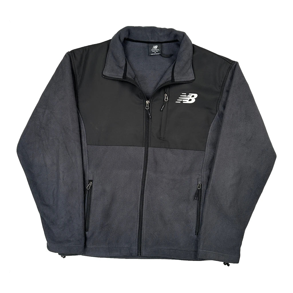 New Balance Fleece Jacket - Medium Gray Polyester
