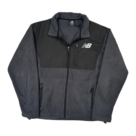 New Balance Fleece Jacket - Medium Gray Polyester