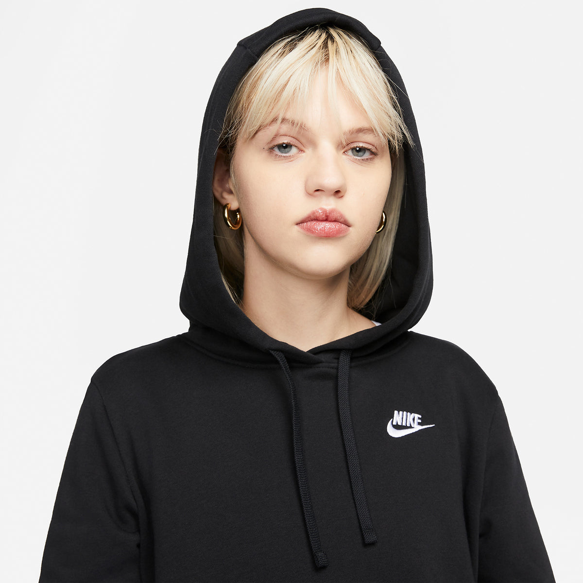 Nike Club Felpa Black/White