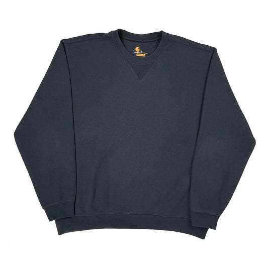 Carhartt Sweatshirt - XL Navy Cotton