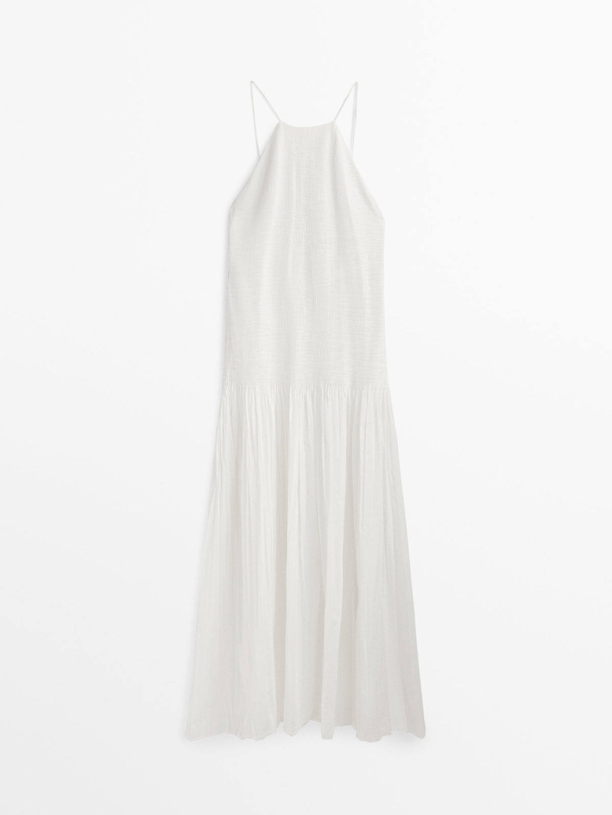 Vestido pliegues Limited edition - BLANCO