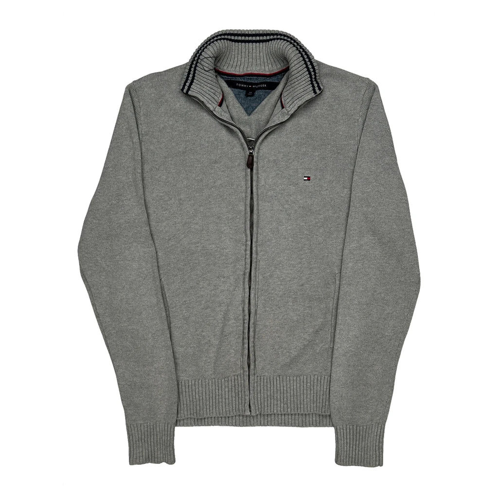 Tommy Hilfiger Zip Up - Small Gray Cotton