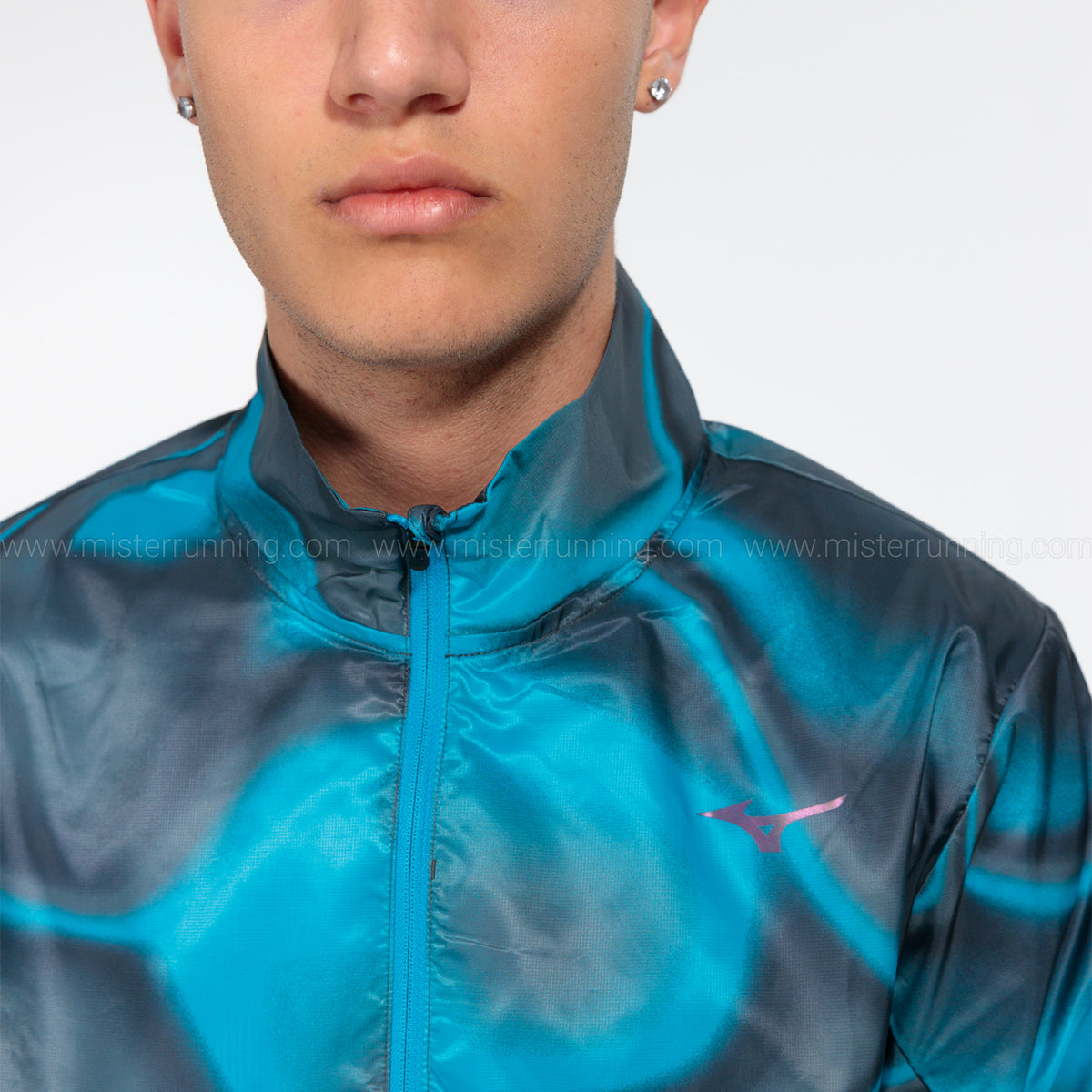 Mizuno Premium Aero Giacca Hawaiian Ocean/Black