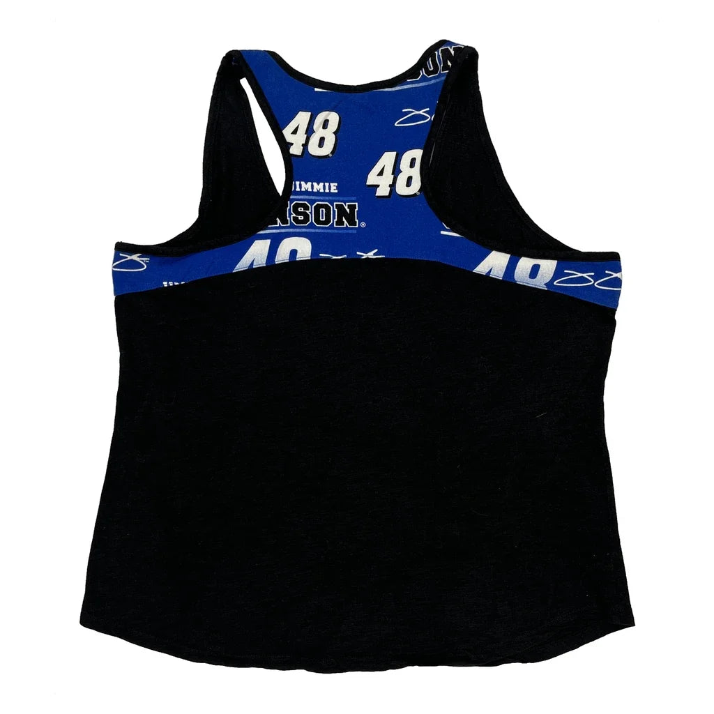Jimmie Johnson Nascar Graphic Tank Top - 2XL Black Cotton Blend