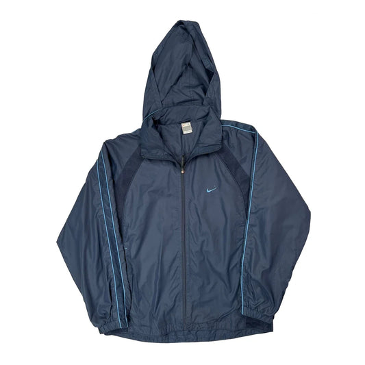 Nike Windbreaker - XL Blue Polyester