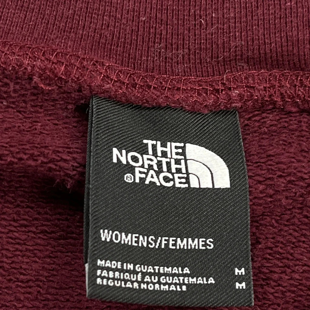 The North Face Sweatshirt - Medium Burgundy Cotton