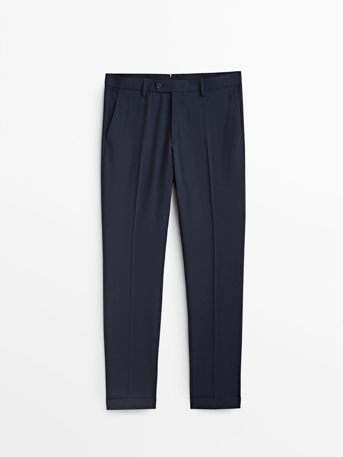 Pantalón traje azul lana - AZUL